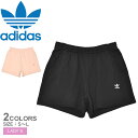 アディダス ESS SHORTS ショートパンツ レディース ブラック 黒 ピンク ADIDAS IY7343 JJ3464 パンツ ボトムス トレフォイル スポーツウェア トレーニングウェア 運動 トレーニング スポーツ ジム 刺繍 刺しゅう ゴム紐