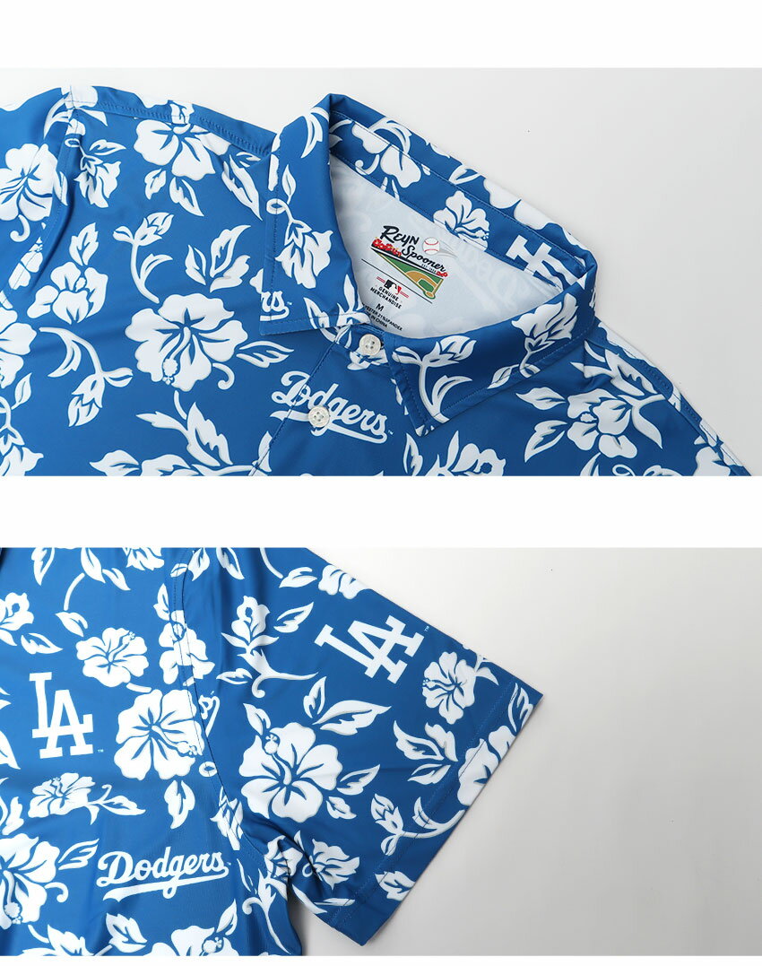 レインスプーナー ロサンゼルス ドジャース ゲームデー パフォーマンス ポロ 半袖シャツ メンズ ブルー 青 REYNSPOONER LOS ANGELES DODGERS GAME DAY PERFORMANCE POLO M624635224 MLB メジャーリーグベースボール ポロシャツ トップス シャツ ウェア