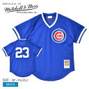 【全品P5倍★SALE】 ミッチェルアンドネス ユニフォーム メンズ ブルー 青 MITCHELL ＆ NESS MLB AUTHENTIC RYNE SANDBERG CHICAGO CUBS 1984 PULLOVER JERSEY ABPJ3068-CCU84RSAROYA ウエア トップス ベースボールジャージ ストリート オーセンティック