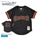 【全品対象クーポン配布中★SALE】ミッチェルアンドネス ユニフォーム メンズ ブラック 黒 オレンジ MITCHELL ＆ NESS MLB AUTHENTIC WILL CLARK SANFRANCISCO GIANTS JERSEY ABPJ3101-SFG93WCLBLCK ウエア トップス ベースボールジャージ ストリート オーセンティック