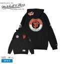 ミッチェルアンドネス City Collection Fleece Hoody San Francisco Giants プルオーバーパーカー メンズ ブラック 黒 MITCHELL ＆ NESS FPHD4987-SFGYYPPPBLCK ウェア プルオーバー パーカー MLB サンフランシスコジャイアンツ 長袖