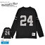 ミッチェルアンドネス NFL ラスベガス・レイダース N＆N ロングスリーブ ティー トップス メンズ ブラック 黒 グレー MITCHELL ＆ NESS NFL OAKLAND RAIDERS N＆N Longsleeve Tee TNNC3402-ORA98CWO ウエア NFL カットソー ロンT