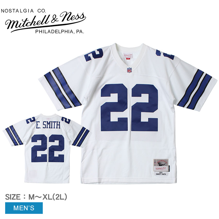 【SALE★全品Point5倍＆クーポン発行】 ミッチェルアンドネス ユニフォーム メンズ MITCHELL ＆ NESS レガシー エミット・スミス ダラス・カウボーイズ 1992 ジャージ ウエア トップス NLF ナショナルフットボールリーグ ブランド アメカジ ロゴ 半袖 1