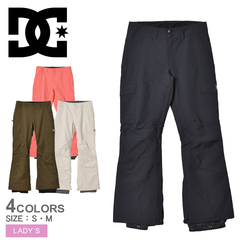 DCシューズ NONCHALANT PANT ロングパンツ レディース ブラック 黒 カーキ ベージュ ピンク DCSHOECOUSA ADJTP03011 ブランド スノボ ズボン ボトムス ウィンタースポーツ おしゃれ 防寒 パンツ 冬 ロング丈