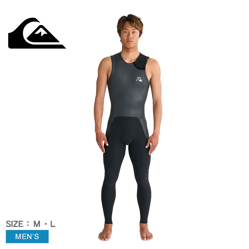 クイックシルバー EVERYDAY SESSIONS 2.0 LONGJOHN ウェットスーツ メンズ ブラック 黒 QUIKSILVER QWT..