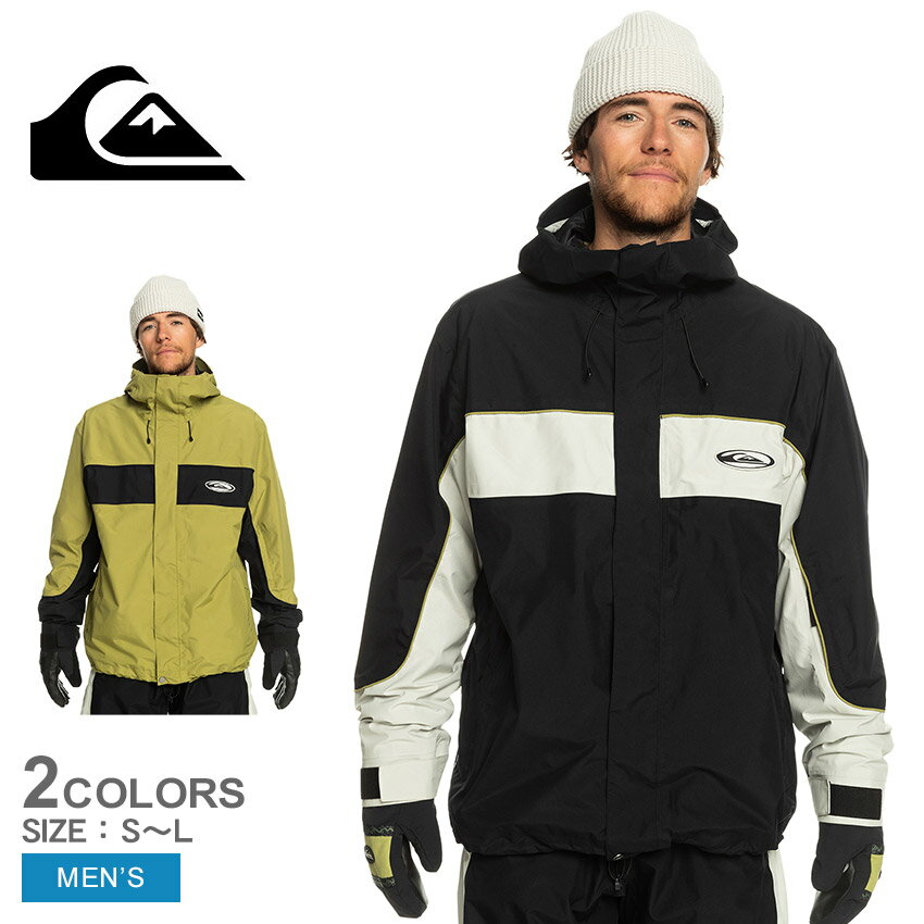 【週末SALE開催！】 クイックシルバー HIGH ALTITUDE GORE-TEX JK スノージャケット メンズ ブラック 黒 カーキ グリーン QUIKSILVER EQYTJ03406 ゴアテックス ブランド スノージャケット スキーウエア キャンプ フェス アウター タウンユース アウトドア