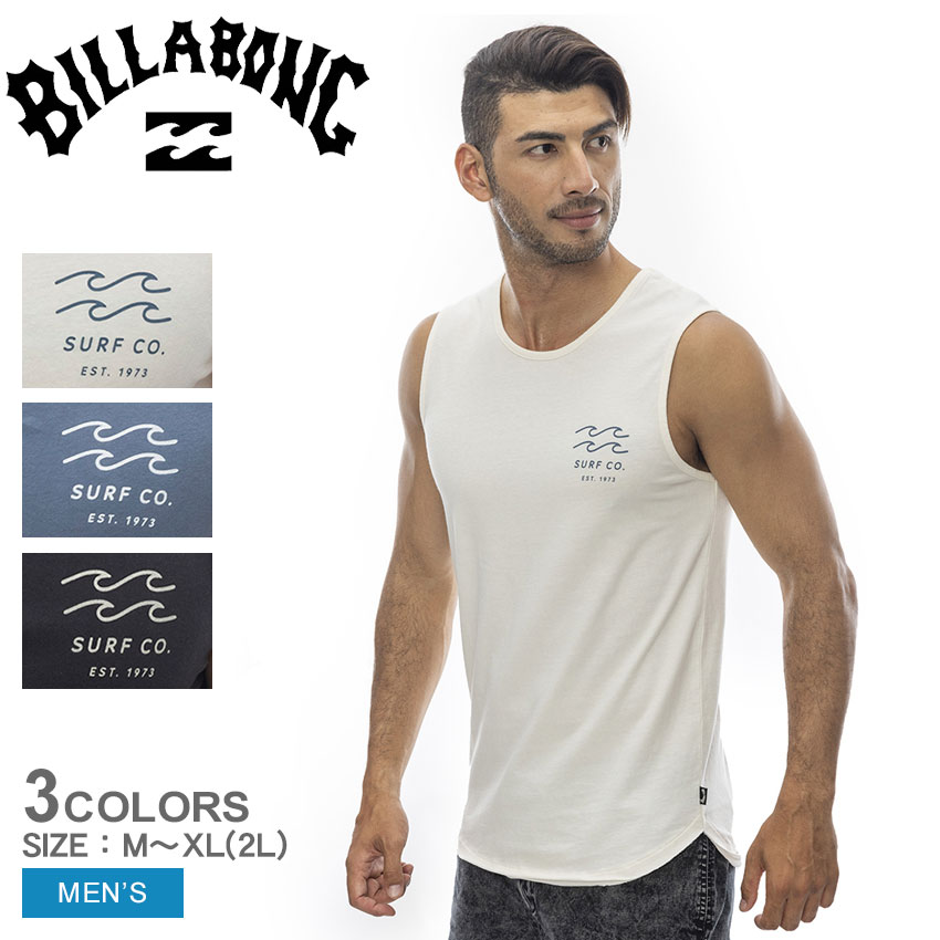 【ゆうパケット配送】 ビラボン ONE TIME タンクトップ メンズ ベージュ ブラック 黒 BILLABONG BE011350 ノースリーブ インナー トップス バックプリント プリント ストリート スポーティ カジュアル ロゴ ウエア ウェア サーフ サーフィン サーファー ビーチ