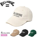 ビラボン ロゴキャップ 帽子 レディース ホワイト 白 ブラック 黒 BILLABONG LOGO CAP BE013910 キャップ ストラップバックキャップ 小物 ロゴ ブランド ストリート オールシーズン おしゃれ タウンユース アウトドア レジャー ストラップ