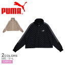 プーマ CORE HERITAGE モノグラム トラック ジャケット トラックジャケット レディース ブラック 黒 ベージュ PUMA 680749 ウエア トップス 羽織り アウター ブランド 長袖 ロゴ グラフィック プリント ジップアップ スポーティ カジュアル
