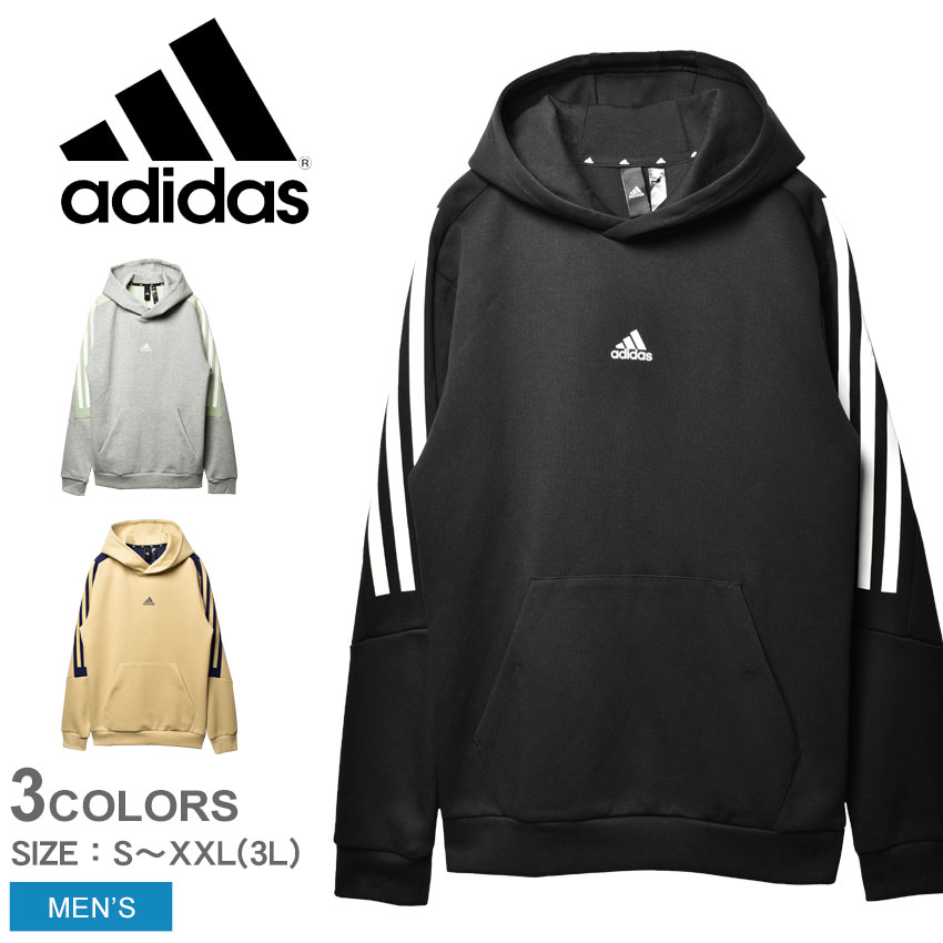 アディダス ルームウェア メンズ 【週末SALE開催！】 アディダス スポーツウェア メンズ adidas フューチャーアイコン スリーストライプスグラフィックパーカー ウエア トップス フード フーディー スウェット スエット おしゃれ 運動 快適 部屋着 ルームウェア