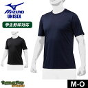 ミズノ ローネック・半袖(2枚組) 半袖Tシャツ 大人 一般 ユニセックス ブラック 黒 ネイビー MIZUNO 12JA0Q04 野球 ベースボール ウェア アンダーシャツ インナーシャツ 一般 大人 野球用品 スポーツ 部活 運動 ソフトボール