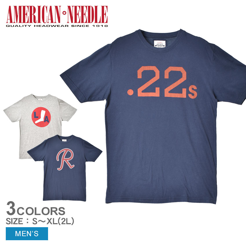 ▼タイムセール 7/15 24h限定▼【ゆうパケット配送】アメリカンニードル 半袖Tシャツ メンズ AMERICAN NEEDLE ARCHIVE BRASS TACKS TEE ブランド 野球 ベースボール ロゴ クルーネック アーカイブコレクション モールトリーのサムネイル