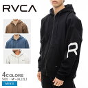 \セール★クーポン配布中/ ルーカ フェイク ルーカ ジップフーディ パーカー メンズ ブラウン 茶 ブラック 黒 RVCA FAKE RVCA ZIP HD ...