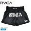 【GW SALE★限定クーポン有り】 【ゆうパケット配送】 ルーカ MUAY THAI MOD SHORT 15 ウォークパンツ パンツ メンズ ブラック 黒 RVCA BD041619 半ズボン ショート丈 ムエタイ ボクシング 格闘技 スポーツ 運動 ボトムス ウエア ロゴ プリント