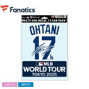 【ネコポス配送】 ファナティクス 大谷翔平 MLB WORLD TOUR TOKYO SERIES ネーム&ナンバー ファンデカール ファンデカール メンズ レ...