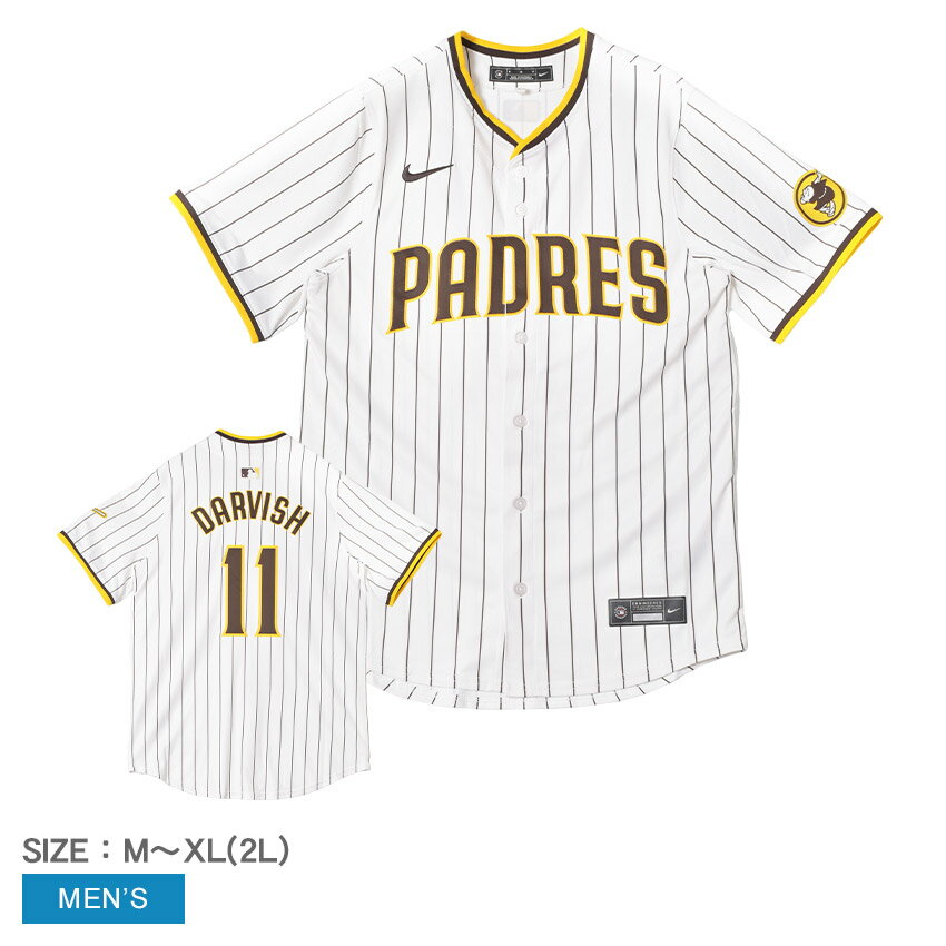 ナイキ LIMITED PYHO PADRESHOME ユニフォームシャツ メンズ ホワイト 白 NIKE T7LM-PYHO-PY9-00G サンディエゴ・パドレス SAN DIEGO PADRES ダルビッシュ有 MLB メジャーリーグ トップス Tシャツ ベースボールシャツ ユニフォーム ウェア