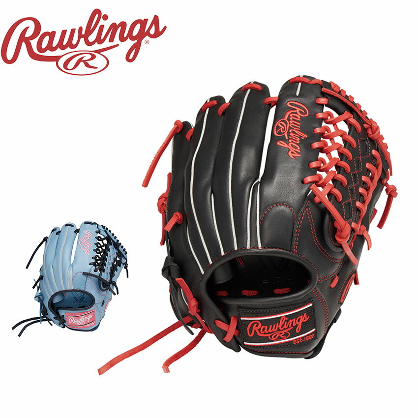 ローリングス グローブ レディース Rawlings ソフト HYPER TECH R2G オールラウンド用 野球 ベースボール ソフトボール グラブサークル 右投げ ブラック 黒 ブルー 青 GS2FHTS65 BREAK THE Mold