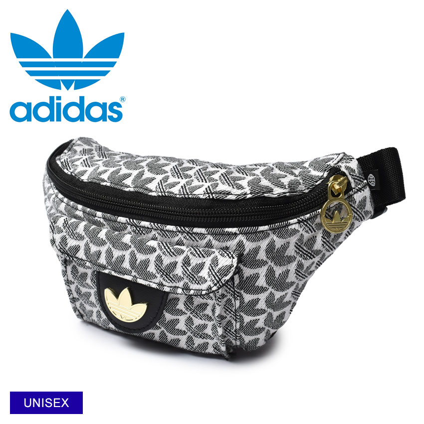 【ゆうパケット配送】 アディダス オリジナルス バッグ メンズ レディース ADIDAS ORIGINALS WAIST BAG ウエストバッグ ウエストポーチ ボディバッグ 総柄 カジュアル デイリー タウンユース アウトドア ハイキング 散歩 旅行 トラベル 学生 スポーツ 鞄 カバン