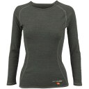 オンヨネ メリノPP ロングスリーブ 厚手 レディース (ODJ89508) / ベースレイヤー アンダーウェア 登山 ハイブリッド メリノウール混紡 保温 防...