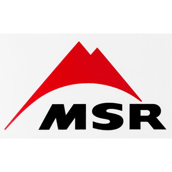 樂天商城 - MSR 転写ステッカー M ／ ロゴシール 1枚 キャンプ ギア カスタマイズ カスタム アレンジ 7.3×12.7cm