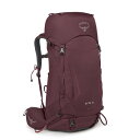 オスプレー カイト 38 レディース (OS501360) / バックパック 登山 雨蓋 2気室 背面調節可能 背面メッシュ レインカバー付 縦走 山小屋泊