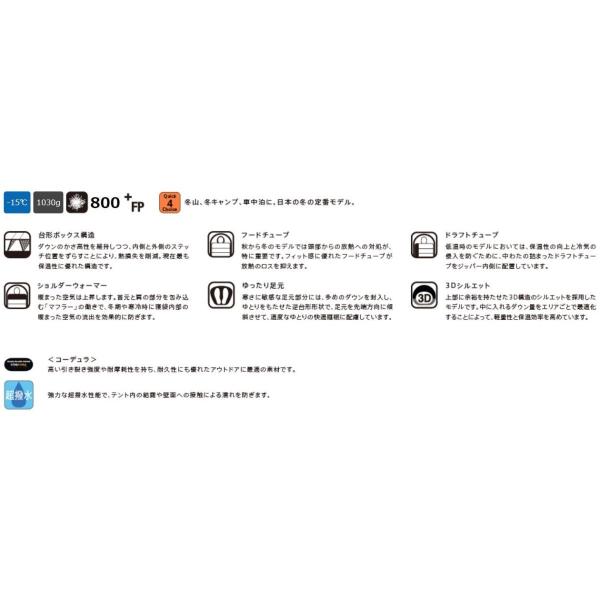 【クーポン＆エントリーでP5倍★お買い物マラソン】【P10倍】イスカ エア プラス 630 (1523) ／ ダウンシュラフ 登山 キャンプ -15度まで マミー型 冬用 撥水 800FP テント泊 車中泊 basecamp-saga-10004032 アウトドアショップベースキャンプ サンプル画像3
