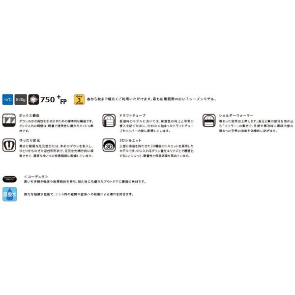 【クーポン＆エントリーでP5倍★お買い物マラソン】【P10倍】イスカ エア ドライト 480 ショート (1477) ／ ダウンシュラフ 登山 キャンプ -6度まで マミー型 3シーズン 撥水 750FP テント泊 車中泊 basecamp-saga-10004054 アウトドアショップベースキャンプ サンプル画像2