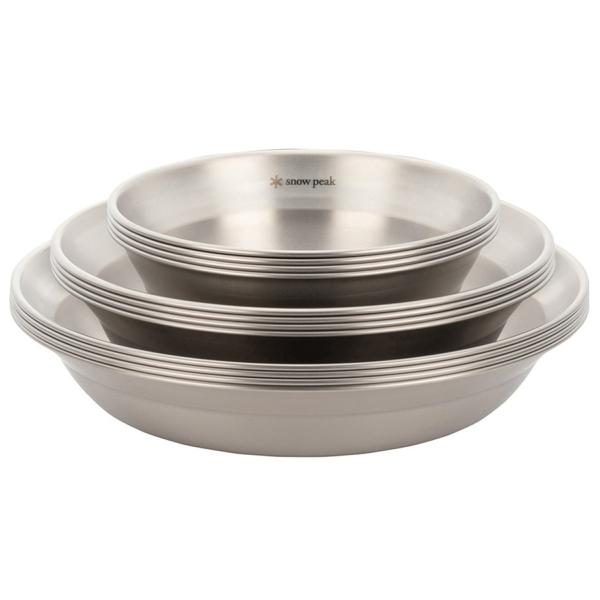 ★ポイント5倍&クーポン★スノーピーク テーブルウェアーセット L ファミリー (TW-021F) / 食器セット 4人分 登山 キャンプ ステンレス製 軽量 ...