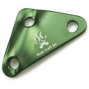 ブッシュクラフト アルミ自在金具 10枚入り (50081) / テント タープ 設営用品 登山 キャンプ 3つ穴 三角型 ロゴ入り