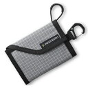 パーゴワークス トレイルバンクM (UW501) / 財布 登山 キャンプ 普段使い お札 小銭 ベルクロ 二つ折り 軽量 薄型 カードホルダー