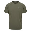 ラブ ソニックティー メンズ (QBL-01) / 登山 トレイルランニング Tシャツ 半袖 薄手 吸汗速乾 消臭機能 ラグランスリーブ 化繊