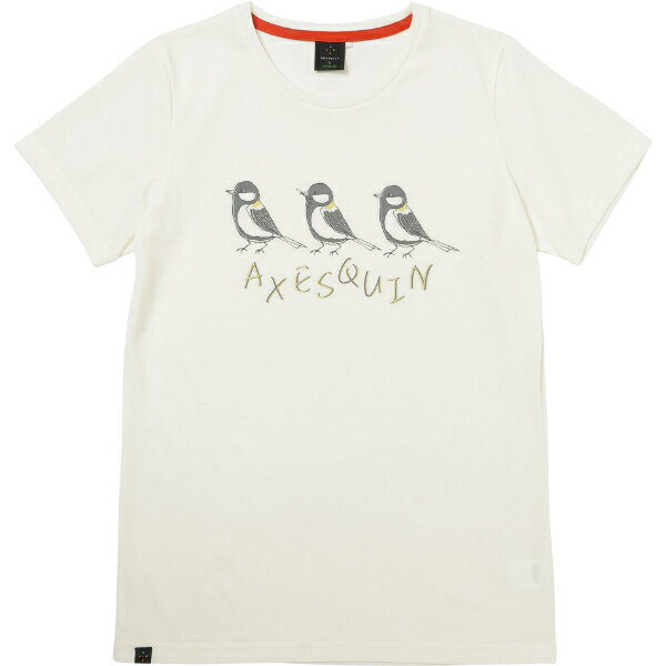 Rakuten - アクシーズクイン AQ グラフィック ティー シジュウカラ レディース (011185) ／ 登山 キャンプ Tシャツ ベースレイヤー 近赤外線カット UVカット 日焼け対策 肌の老化軽減 速乾吸汗 タウンユース 普段使い