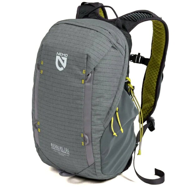商品情報 ≪NEMO / Resolve 15L Endless Promise Technical Daypack≫ 身体の動きを妨げない、軽快なファスト・アセントモデル 素早い登りやテンポの速い行動を想定して設計されたResolve(TM)15Lは、身体の動きに自然に追従する軽快な背負い心地が特長です。 無駄を削ぎ落としたシンプルなデザインと、体に近い位置で荷重を支える設計により、動いてもブレにくく、行動中の集中力を妨げません。 幅広く人間工学に基づいて設計されたショルダーストラップと、背中にやさしく沿うパッド入りフレームが、圧迫感を抑えながら安定したフィット感を実現。 登攀、ハイキング、起伏のある地形をスピーディーに移動する場面でも、まるで身体の一部のように自然な背負い心地が続きます。 必要十分な収納と使いやすさも、Resolve 15Lの魅力です。 伸縮性のあるメッシュ製サイドポケットは、大型のウォーターボトルやレイヤー類の収納に対応。 外側のアクセサリーポケットには、行動中すぐに取り出したい小物をスマートに収めることができます。 取り外し可能なコンプレッションシステムにより、荷物量に応じたフィット調整も柔軟に行えます。 NEMOのEndless Promise(R)コレクションの一員として、長く使うことを前提に設計されています。 修理が可能で、役目を終えた後はリサイクルできる構造。 使い捨てではなく、次の循環へとつながるギアです。 軽さ、安定感、そして行動のしやすさ。 Resolve 15Lはスピードを求めるハイクや軽装備での行動において、背負っていることを意識させない快適さを提供する、動き続ける人のためのデイパックです。 仕様 / スペック ●重量：748g ●容量：15L ●サイズ：15×26×45cm ●メイン素材：CERO(TM)リップストップ（100%リサイクルPET） ●背面 / ストラップ：CCubed(TM)クッション（100%リサイクルポリエステル） 【素材について】 ◎CERO(TM)ファブリック リサイクル可能なPET素材を100%使用し、環境負荷を抑えるソリューションダイで染色、NEMOオリジナルの素材。 業界標準の3倍の高い引き裂き強度と最大20倍の優れた防水性を兼ね備えています。 ◎CCubed(TM)クッション 従来の環境に有害なPUフォームの代替品としてクッション性の高い新たな素材をショルダーハーネスとバックパネルに採用しています。 リサイクル可能なPET素材を100%使用しており、体積の97%が空気で構成されているためクッション性が非常に高く、汗を効率よく吸収・蒸発させ、フィールドで涼しく快適な使用感を提供します。 ◎単一素材（モノポリマー構造）による完全循環型のデザイン リサイクル素材を使用したアウトドアギアは増えつつありますが、その多くは寿命を迎えた際に再びリサイクルできないのが現状です。 NEMOでは、バックパックを構成するすべてのパーツを可能な限り単一素材（PET）に統一することで、寿命を迎えた後のリサイクル効率を大幅に向上させています。 パフォーマンスを追求しながらも環境負荷を最小限に抑えた設計がNEMOの特徴です。 【主な特徴】 ◇快適なフィット感とアクティブジオメトリ 人間工学に基づいた幅広のショルダーストラップと、ソフトなパッド入りフレームが荷重をバランスよく分散し、圧迫感を抑えます。 また、身体のひねりや動きを邪魔しない形状により、一日中背負っていても疲れにくく、アクティビティ中の集中力を削ぎません。 ◇強靭なリサイクル素材 100%リサイクルPETを使用した「CERO(TM) リップストップ」を採用。 優れた強度と防水性能を誇ります。 ◇CCubed(TM) リサイクルクッション 最も汗をかきやすいゾーンに配置。 湿気を吸い上げ、体温と湿気を効率よく逃がします。 ◇充実の収納オプション 大型パネルロード式のメインコンパートメントにより、ハイドレーションブラッダーや必要なギアを素早く出し入れ可能。 ◇ショルダーストラップのポケット スマートフォンや行動食等を収納可能。 ◇調整可能なサイドポケット 大容量でボトルやレインウェアなどさまざまなアイテムを簡単に収納可能。 さらに、バンジーコードを引くだけで中身をしっかりと固定できるため、安定した持ち運びが可能。 ◇ユニバーサルストラップ 側面から底面へと付け替え可能な2本のユニバーサルストラップで、荷物の固定やギアの外付けに対応。 ※ブラウザやお使いのモニター環境により、掲載画像と実際の商品の色味が若干異なる場合があります。 商品詳細画像は今シーズン展開外カラーを掲載していることがあります。 掲載の価格・デザイン・仕様について、予告なく変更することがあります。 予めご了承ください。 関連商品ザ・ノース・フェイス ウルトラメイフライパック (NM62604) ／...ノローナ フェムンド エコニール70 20L パック (5209-22...ブラックダイヤモンド ディスタンス6ベスト (BD56711) ／ ト...23,100円20,900円24,200円ザ・ノース・フェイス ファクター 28 (NM62602) ／ 登山 ...グレゴリー マヤ 20 (145279) ／ デイパック 日帰り登山 ...グレゴリー ズール20 LT (149315) ／ バックパック デイ...24,200円24,200円24,200円グレゴリー ミコ 20 (145275) ／ デイパック 日帰り登山 ...グレゴリー ジェイド20 LT (149318) ／ バックパック デ...パーゴワークス ラッシュ11R (RP604) ／ トレイルランニング...24,200円24,200円26,400円