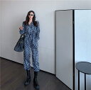 レディース オールインワン 総柄 パンツワンピース ハイネック(4)