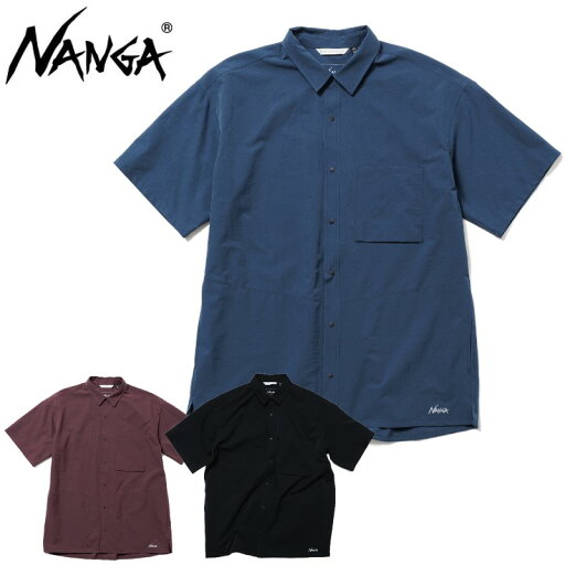 【 NANGA ナンガ M's ドットエア コンフィー ショートスリーブシャツ 】 通気性と吸汗速乾性を兼ね備えた軽量素材「DotAir (ドットエア)」を使用 暑い季節も快適に 【 NANGA ナンガ M's ドットエア コンフィー ショートスリーブシャツ 】 通気性と吸汗速乾性を兼ね備えた軽量素材「DotAir (ドットエア)」を使用 暑い季節も快適に