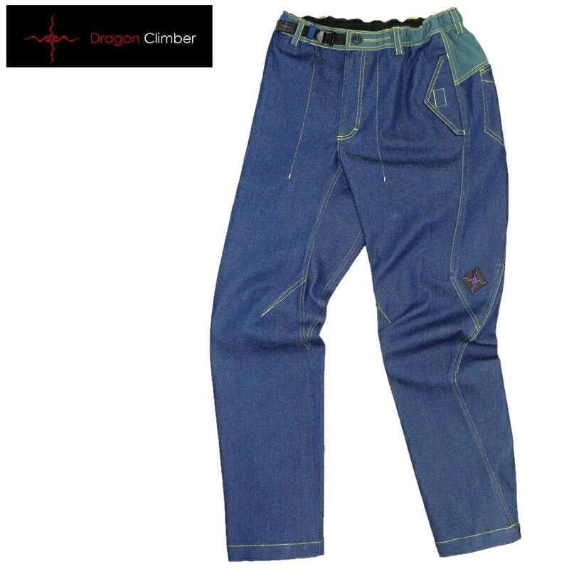 【 DRAGON CLIMBER ドラゴンクライマー Shield Pants /Denim Dark Blue 】 アパレル メンズ メンズパンツ クライミングパンツ ボトムス ウェアー クライミングギア クライミング用品 登山 登山用品 送料無料