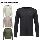 【 ブラックダイヤモンド M's ヘリテイジワードマークLSティー 】 ボルダー ボルダリング クライミング クライマー クライミングギア クライミング用品 登...