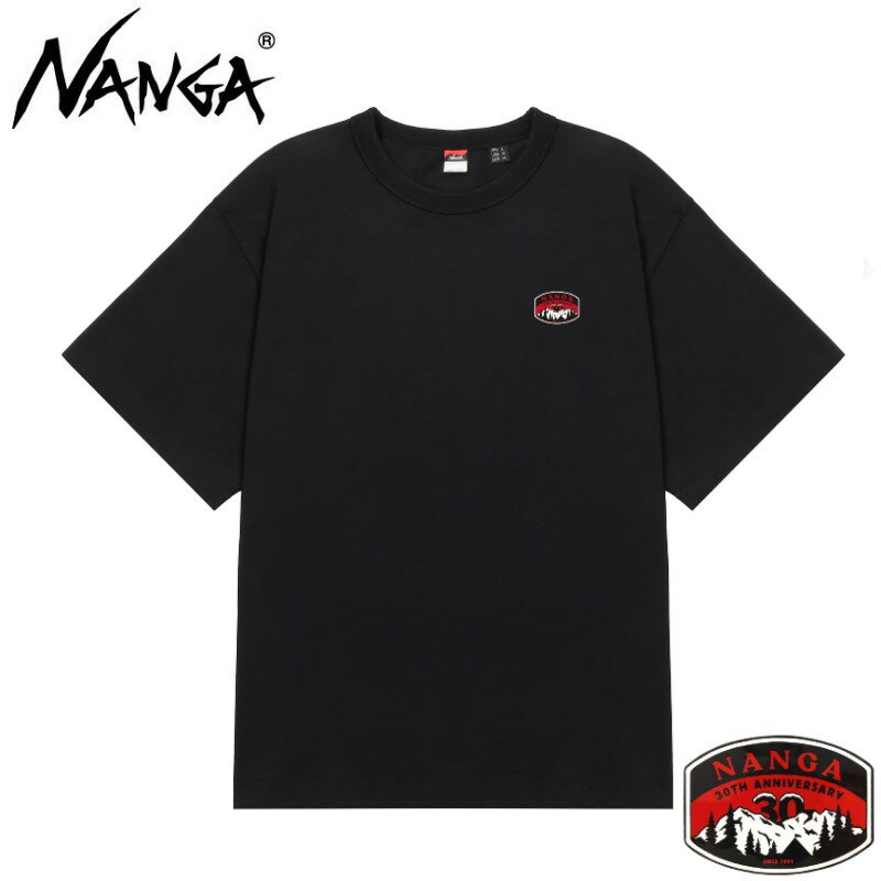 【 NANGA ナンガ ECO HYBRID NANGA 30TH ANNIVERSARY TEE 】 30thANNIVERSARY ナンガ30周年 メモリアル 程よくリラックスしたサイズ感 長く使えるバインダーネック