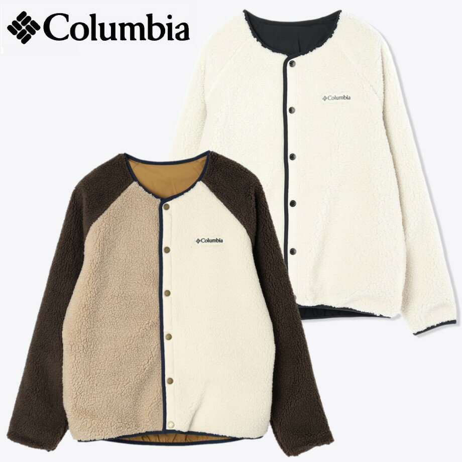 【 コロンビア M's シアトルマウンテン2 ジャケット AE5693 】 ユニセックス リバーシブル ボアフリース×ストレッチウーブン ソフトなタッチのフリース素材は適度な保温力と快適な着心地 オムニシールド