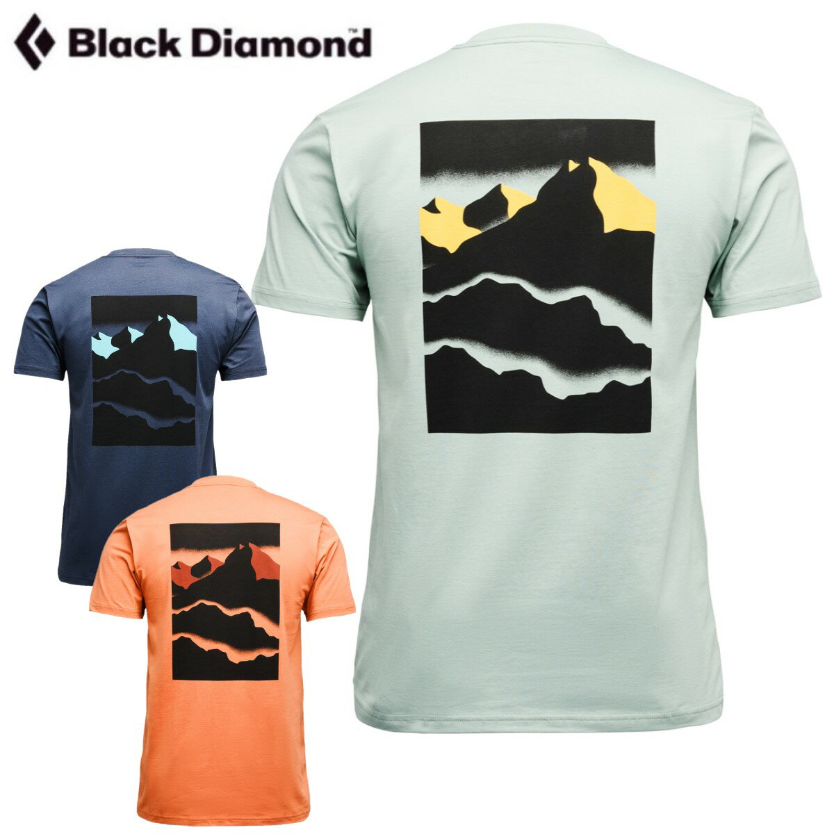 【 ブラックダイヤモンド M's マウンテンスケープティー 】 オーガニックコットン