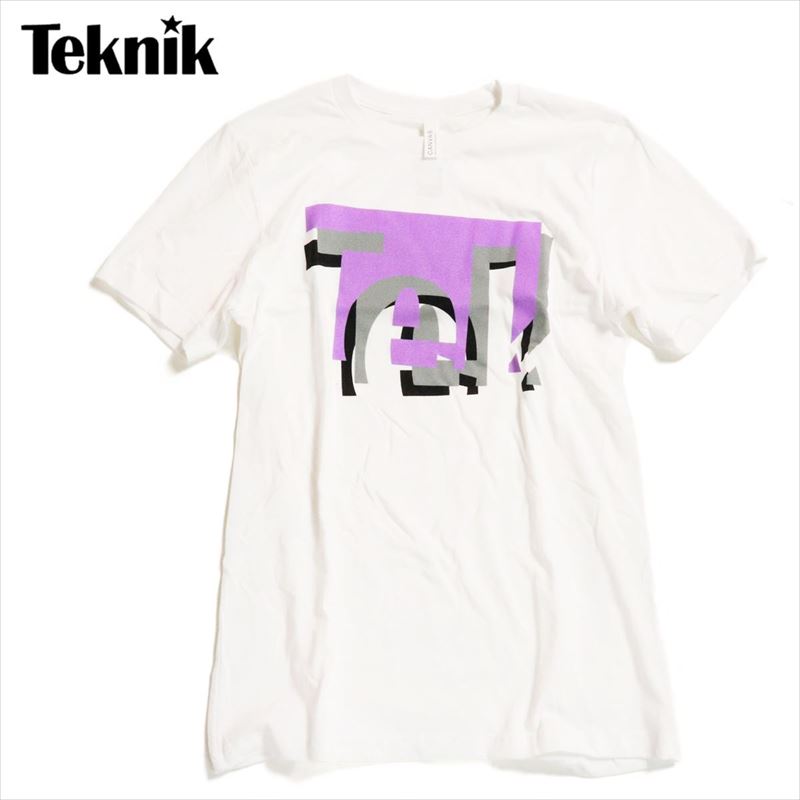 【 Teknik テクニック Ms Tek Tee ホワイト/パープル 】 アパレル メンズTシャツ ウィメンズTシャツ Tシャツ ウェアー クライミングギア クライミング用品 登山 登山用品 送料無料