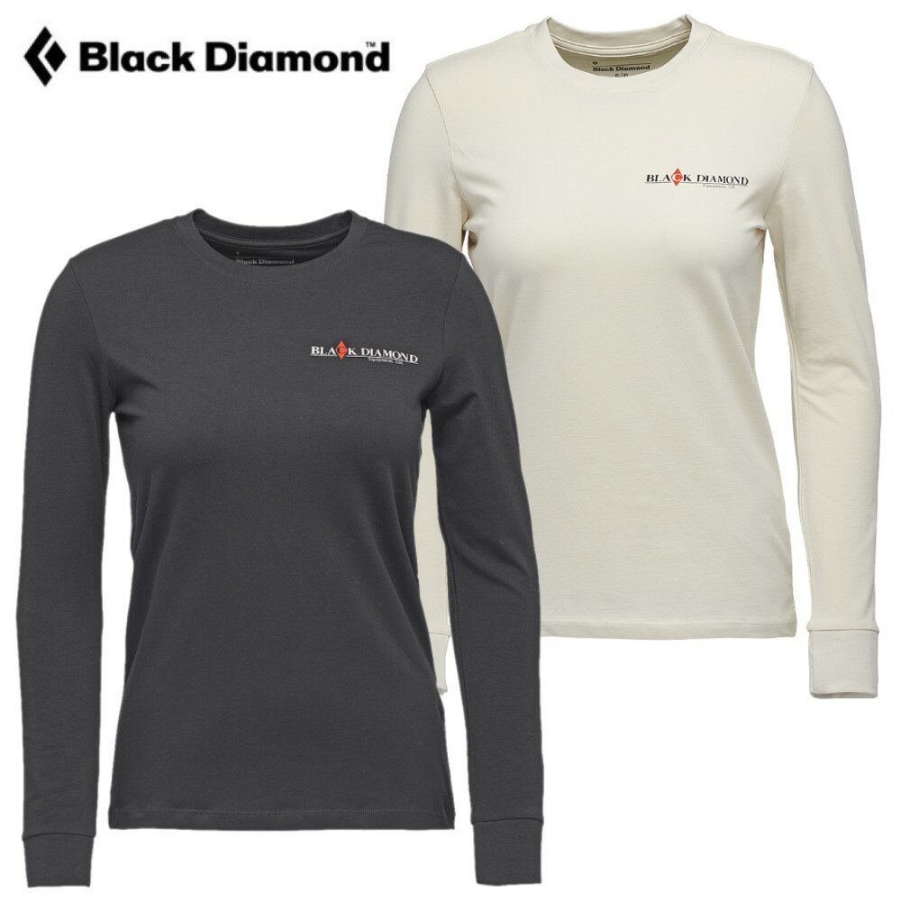 【 ブラックダイヤモンド W's ヘリテイジワードマークLSティー 】 ボルダー ボルダリング クライミング クライマー クライミングギア クライミング用品 登...