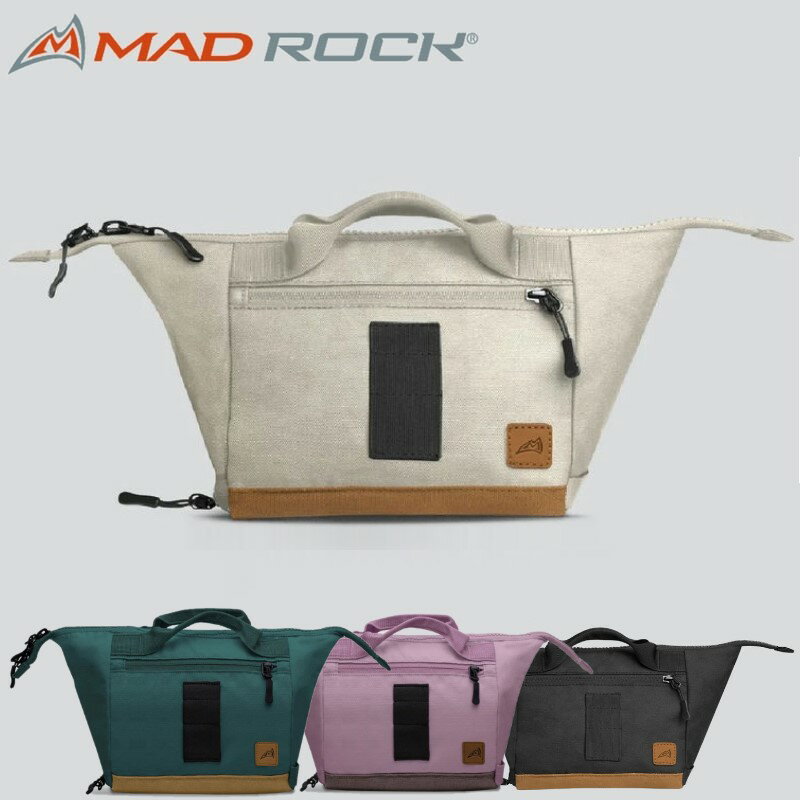 【MAD ROCK マッドロック Hanger Chalk Pot】 ハンガーチョークポットは大き目容量のボルダー用チョークバックです。 持ち手部分は、シューズのクリッピングを可能にするデイジー リンクとして開発されています。 独立しやすい...