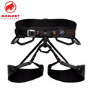 【 マムート Comfort Fast Adjust Harness Men black-safety orange 】 レーザーカットの素材が優れた通気性と耐久性を確保 Split Webbingテクノロジーが重量の配分を最適化 解剖学に基づき長時間のクライミングでも比類ない快適性