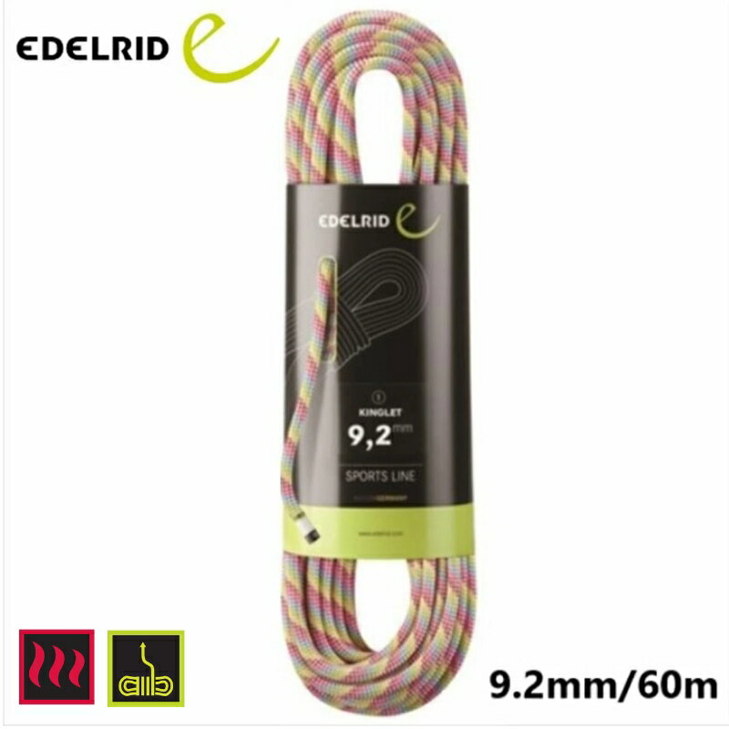 [ 에델 리드 ER71291.060 KINGLET 9.2mm 60m 스노우 ] 에델 리드 로프 자일 등반 기어 등반 용품 등산 등산 용품 무료 배송