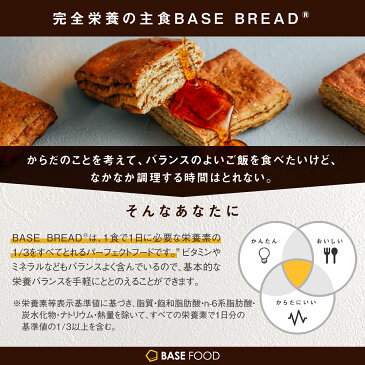 【新発売！】【100円クーポン付き】【ベースフード公式】 完全栄養食 BASE BREAD シナモン 16袋入り | basefood 栄養食 置き換え ダイエット 食品 満腹感 糖質制限 糖質オフ 低糖質 パン 食物繊維 タンパク質 糖質 おやつ お菓子 送料無料 間食 ベースブレッド