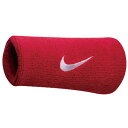 あす楽 ナイキ NIKE スウッシュ リストバンド 両手組 ダブルワイド 13cm レッド バーシティレッド/ホワイト BN2094-601