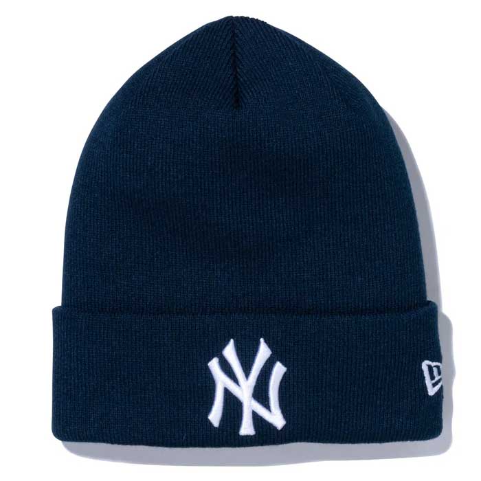 ニューエラ ニット帽 メンズ あす楽 ニューエラ newera ニットキャップ ニット帽 ベーシック カフニット MLB Team Logo ニューヨーク・ヤンキース ネイビー 13751338 era23fw