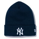 あす楽 ニューエラ newera ニットキャップ ニット帽 ベーシック カフニット MLB Team Logo ニューヨーク・ヤンキース ネイビー 13751338 era23fw