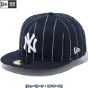 あす楽 限定商品 newera ニューエラ 59FIFTY MLB Text Stripe ニューヨーク・ヤンキース ネイビー 14109878 era24ss(4)